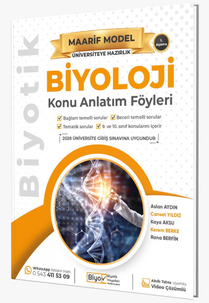 BİYOTİK Ü.HAZ MAARİF K.A. FÖYLERİ BİYOLOJİ - 2026